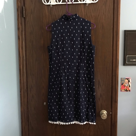Navy sleeveless shift dress - Picture 6 of 6